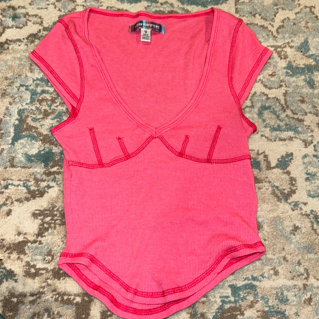 Urban Outfitters Hot Pink Crop Top